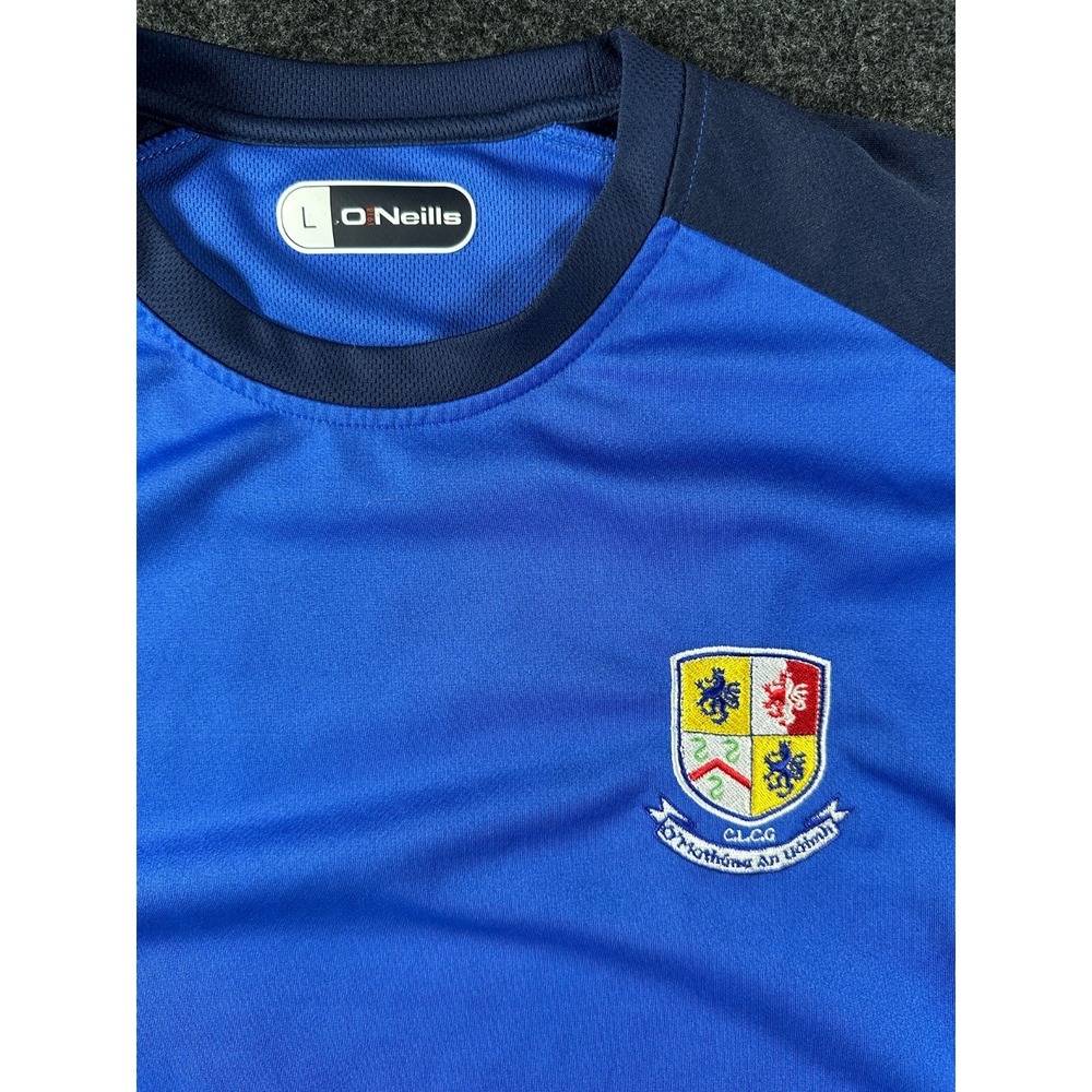 O'Neills Navan O'Mahonys GAA Jersey Mens LG Blue Navy Short Sleeve Training Top
